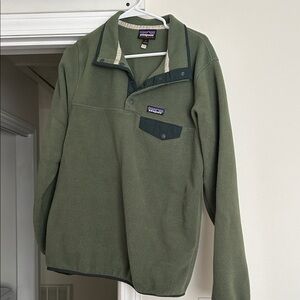 Patagonia Olive Green Snap-T Fleece